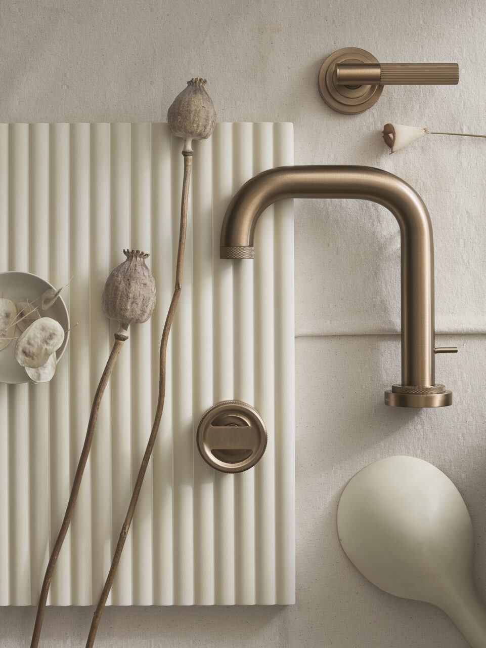 LMK Lathe Antique Brass Moodboard